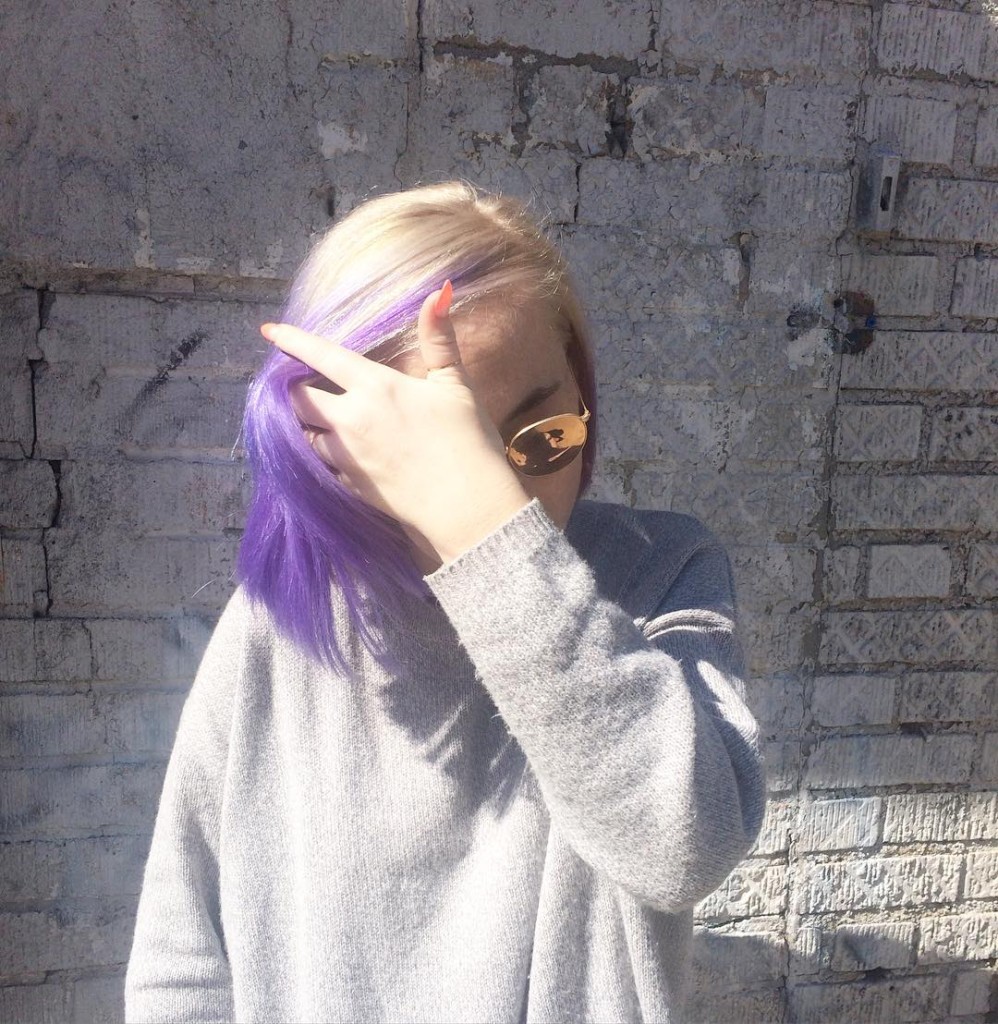 Blonde Melt into Creative Color Violet by Natalia Michele