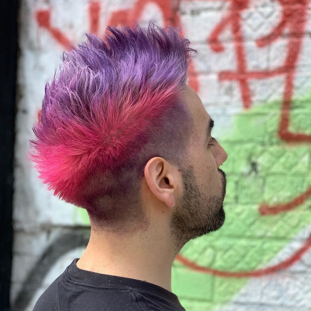 pink/lavender hair