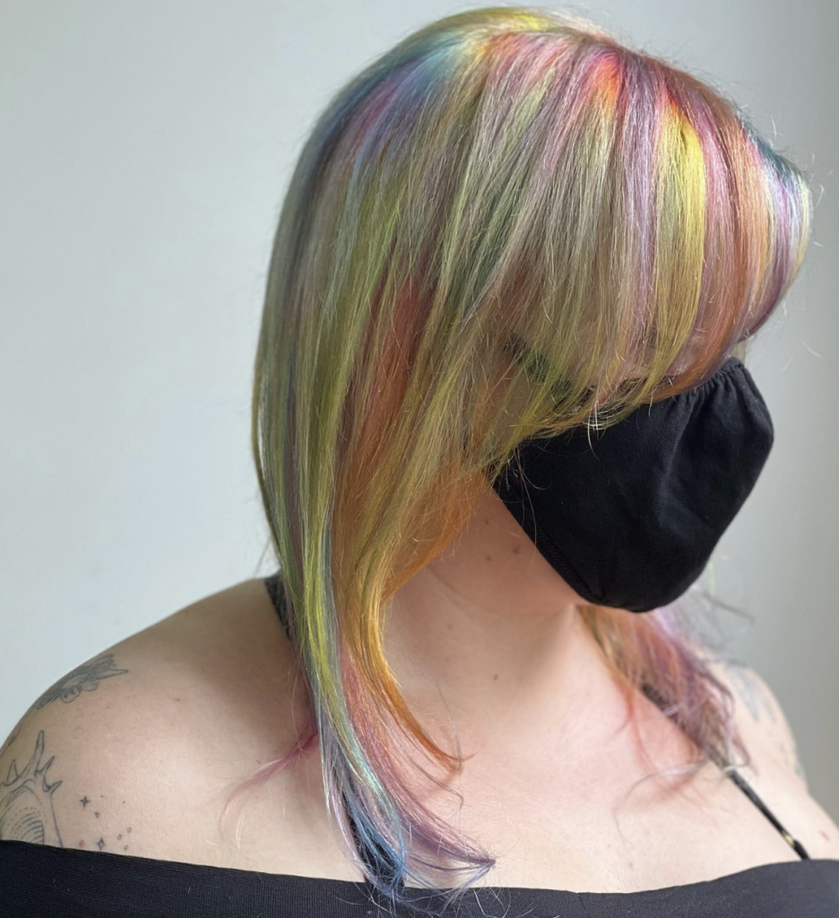 Pastel Rainbow Hair Color