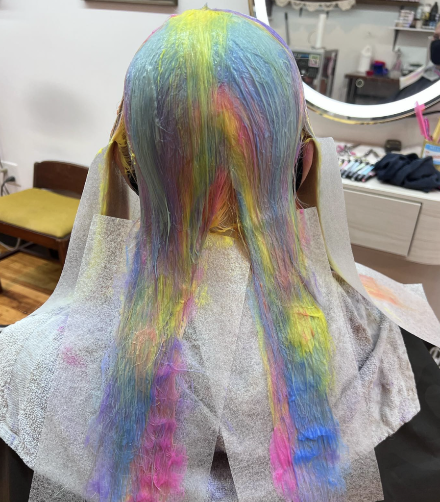 It's Rainbow Hair Season