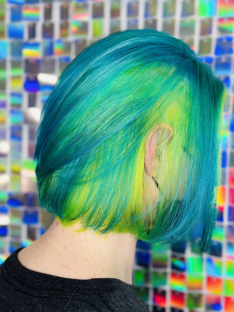 Neon hair